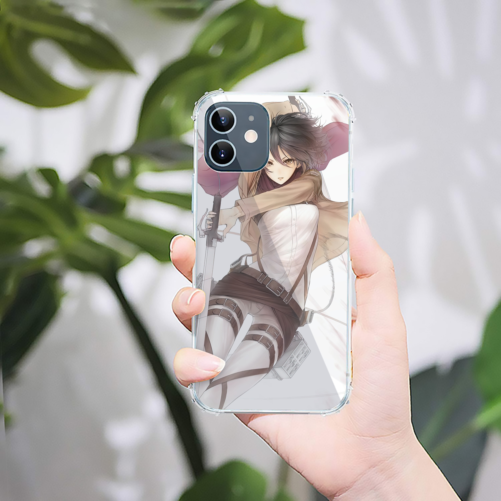 （画像用） 進撃の巨人 Attack on Titan 【iPhone 12シリーズ対応】透明スマホケース（クリアソフトケース）